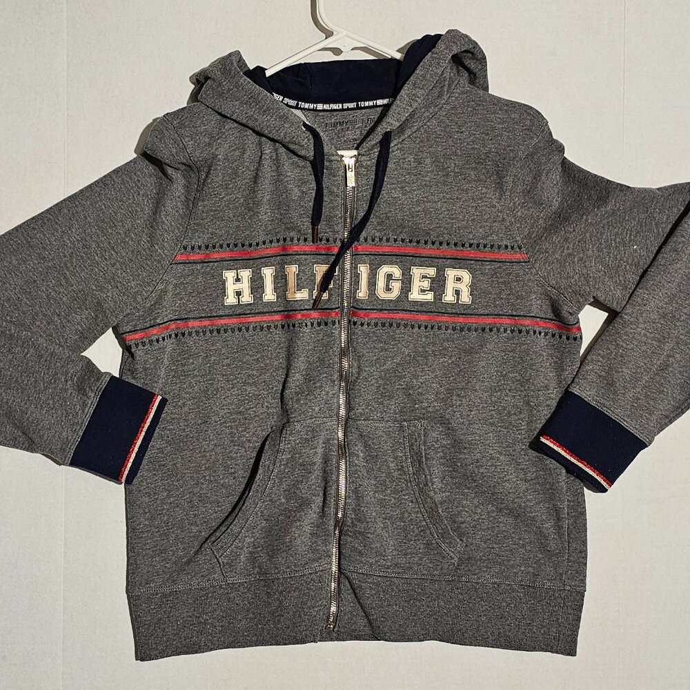 Kids' Gray Tommy Hilfiger Sport Fullzip Hoodie